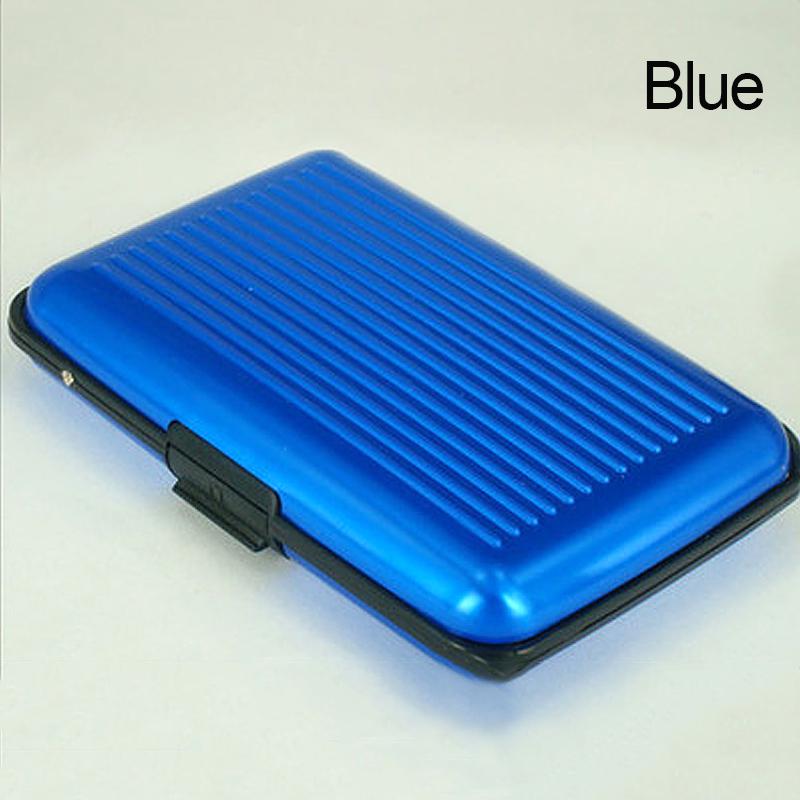 

Коробка для карточек, 8 цветов, сканирование, 1 шт., новое хранение, многоцветный держатель для защиты кредитных карт от RFID, водонепроницаемая карта, модная идентификационная карта, креативная ручная работа синий