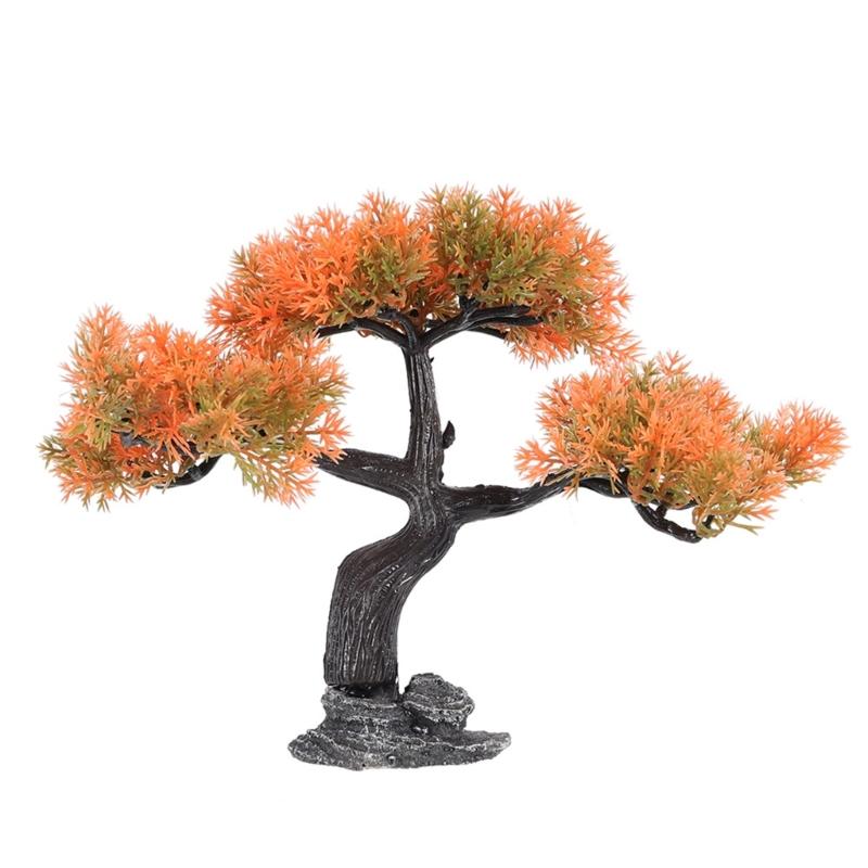 Artificial Pine Bonsais Aquariums Ornament Natural Lookings and Easily Maintenance Landscape for Fishtanks Enthusiasts