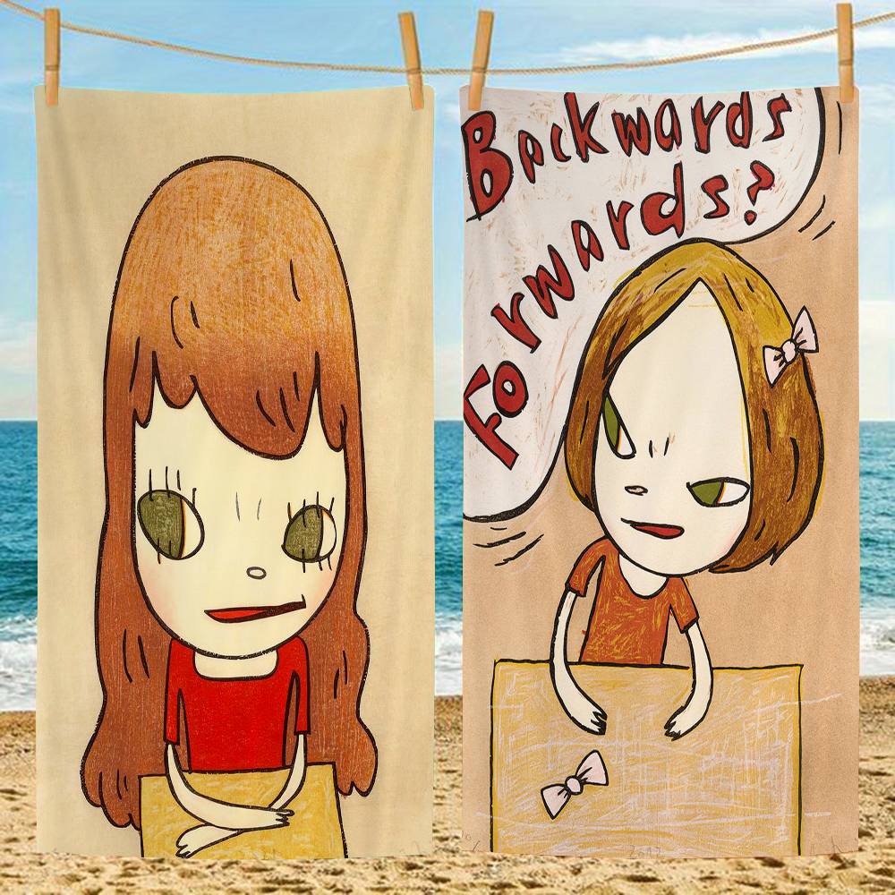 Y-Yoshitomo Nara Big Microfiber Beach Towels Quick Dry Towel Sand Beach Towels Pool Towel for Travel Swim Pool Yoga