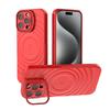 New Anti-Drop Magnetic Case for iPhone 16 Pro Max iPhone15 14 13 iPhone 17 Air Wireless Charging Kickstand Shell Silky Touch Wave Pattern Cover
