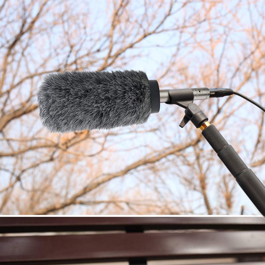 YOUSHARES NTG3 Mic Windscreen Deadcat Windmuff Loaded for Sennheiser MKH416 Shotgun Mic Wind Shield Up Long - NTG-3 7.1"