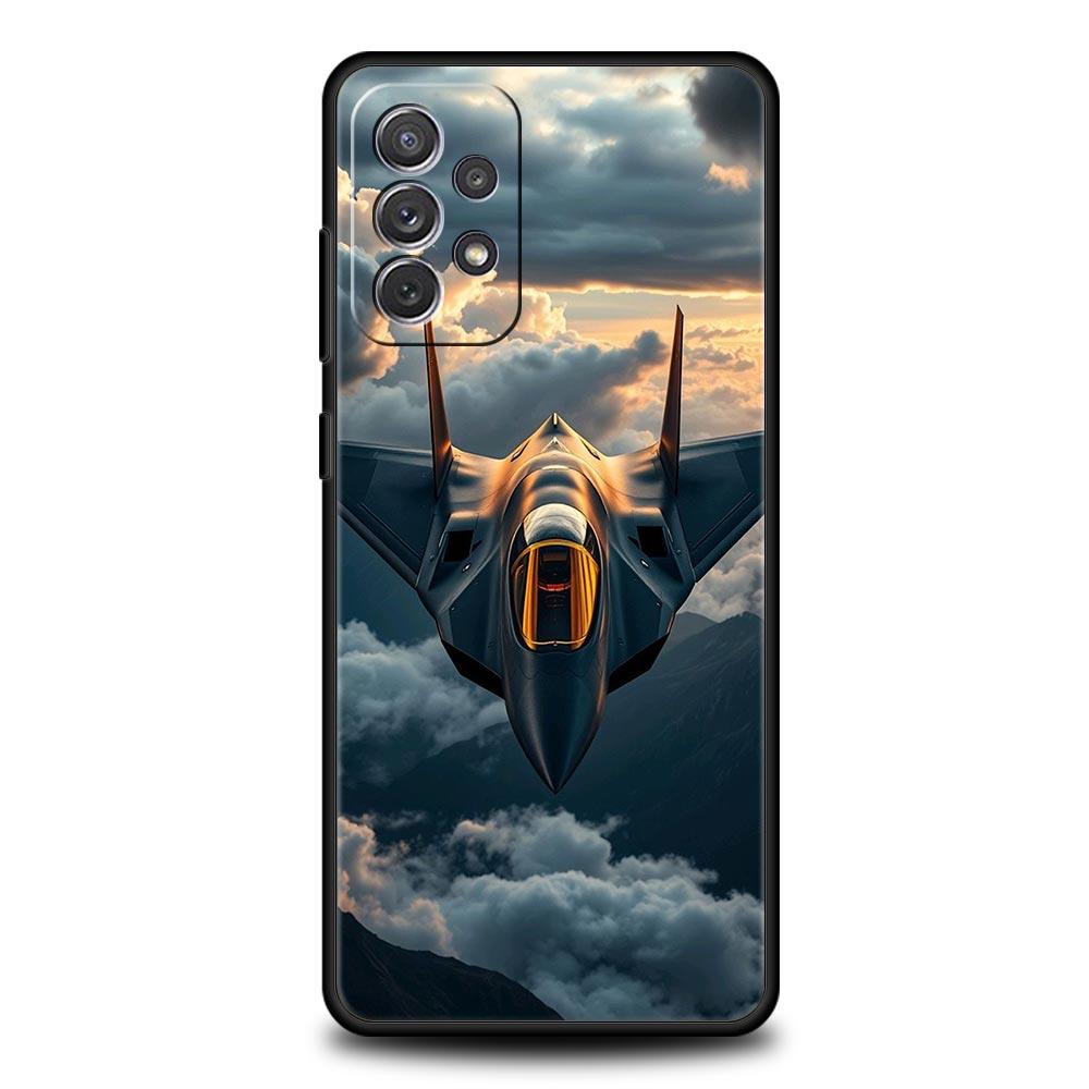 Aircraft Helicopter Airplane Case for Samsung A51 A71 A21S A17 A11 A15 A25 A23 A33 A53 A73 A07 A03S A05S A13 A35 A55 5G Cover