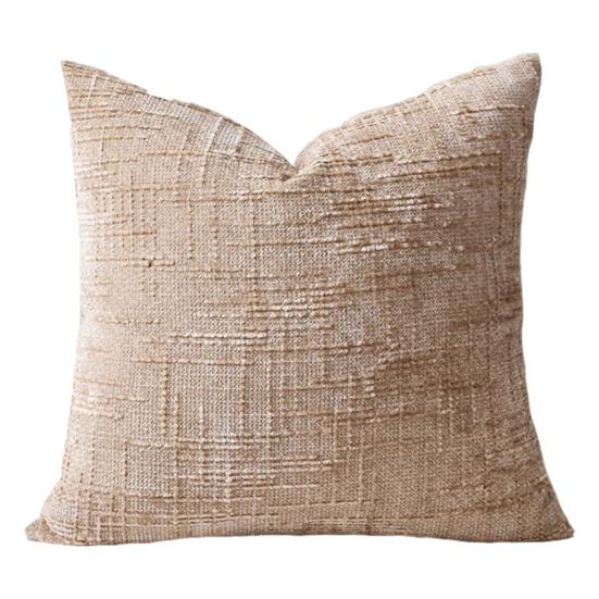 Textured Pillow Cover 18" x 18" Solid Color Throw Pillow Cover Decorative Pillow Case with Hidden Zipper for Couch Sofa Car Travel