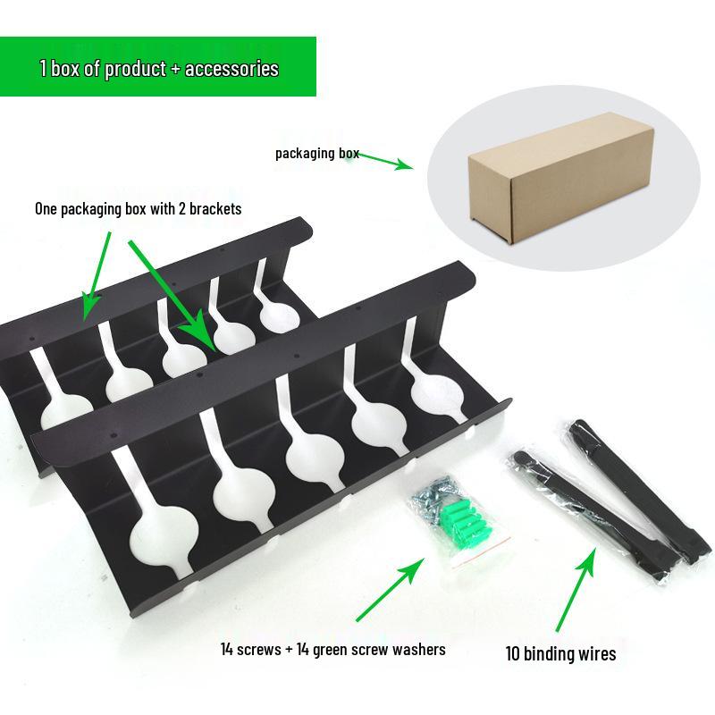 Punch-Free Power Strip & Cable Organizer for Desktops