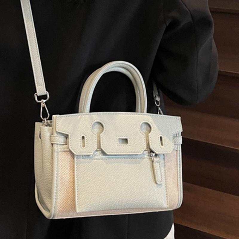 Retro Patchwork Handtasche mit großem Fassungsvermögen Eine modische und stilvolle Pendler-Umhängetasche für Damen