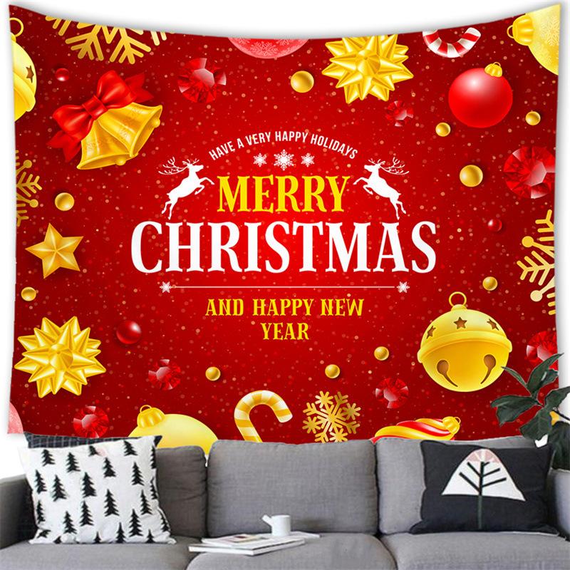 Merry Christmas Cartoon Snowman Cross-border Supply Tapestry Wall Hanging Blanket