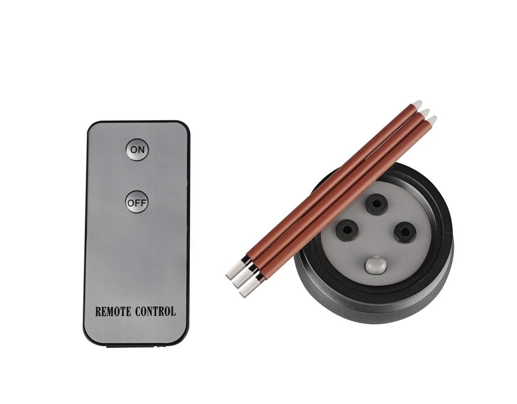 Oda Kobo Fireless Remote Control LED Electronic Incense (Remote Control and Batteries Included) (3.2 Inches)
