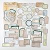 50 Stück/Packung Vintage Etiketten Aufkleber beschreibbar Dekoratives Tagebuch Album Klebend DIY Aufkleber für Scrapbooking Junk Journal Zubehör