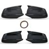 For BMW 5 Series F10 F11 F18 2010-2013 Side Mirror Cover Cap Black/Carbon Fiber Look ABS Plastic M Performance Style Replacement