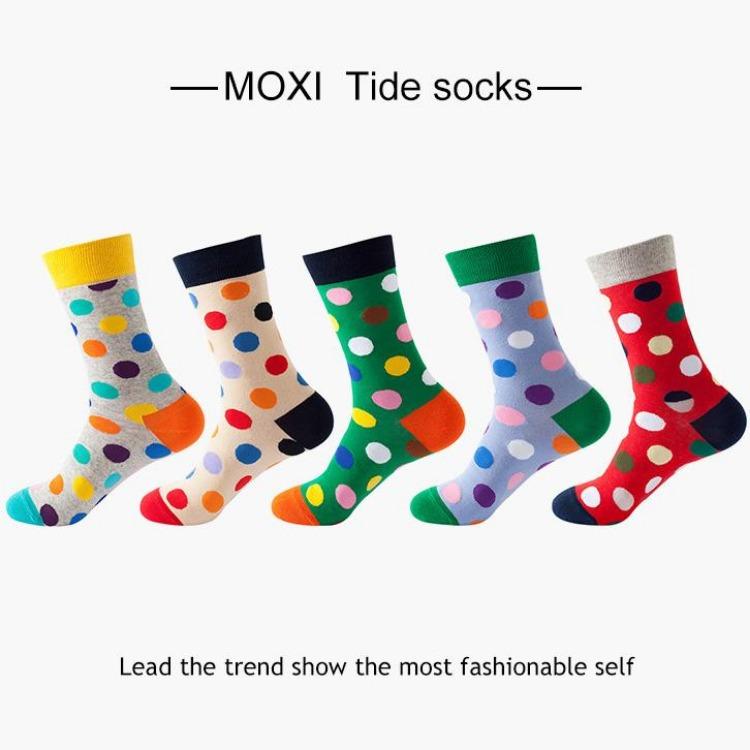 5 Pairs/Pack Couples Happy Funny Socks Cotton EU 37-43 Men Cartoon Fruits Flowers Animals Streetwear Harajuku Socks