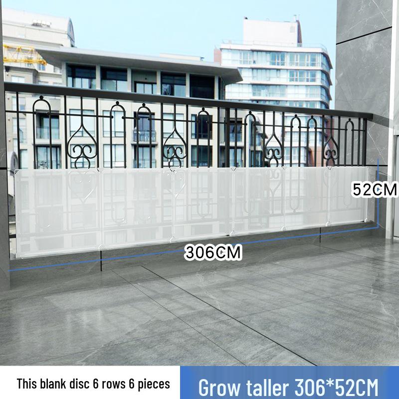 Balcony Privacy & Safety Screen: Rainproof, Dustproof, Pet-Protective Enclosed Railing