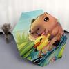 Capybara Themed Travel Umbrella-8 Ribs Automatic Opening and Closing, Portable Folding Design, Compact and Stylish Umbrella Suitable for Out