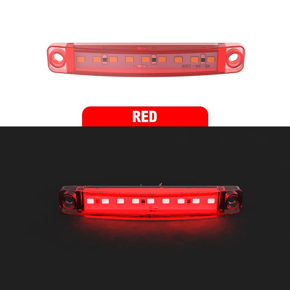 

5pcs 12-24V 12LED Side Marker Indicator Lights Front Rear LED Indicator Turn Signal Lamp for Car Truck Trailer Lorry Bus