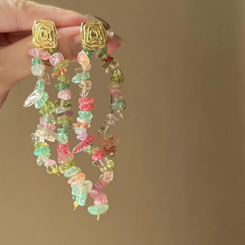 

Ретро серьги «Серебряная игла» с инкрустацией бриллиантами, кристаллами и жемчугом - Роскошные длинные серьги в европейском и американском стиле для женщин