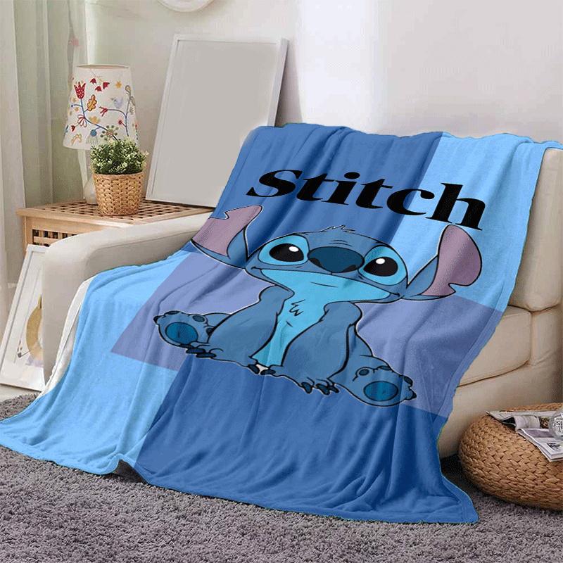 1pc Stitch Printing Blanket - Soft, All-Season Throw for Living Room, Bedroom,Travel