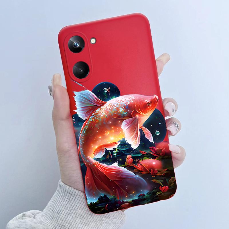 For Realme 10 Pro Phone Case RMX3661 Butterfly Flower Girl Design Soft Silicone TPU Back Housing for Realme 10Pro 5G 2022 Cover