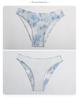 Women's 2025 Split Printed Swimsuit: Tummy Control Slimming Bikini with Hip Wrap Skirt - Four-Piece Set for Hot Spring Resort.