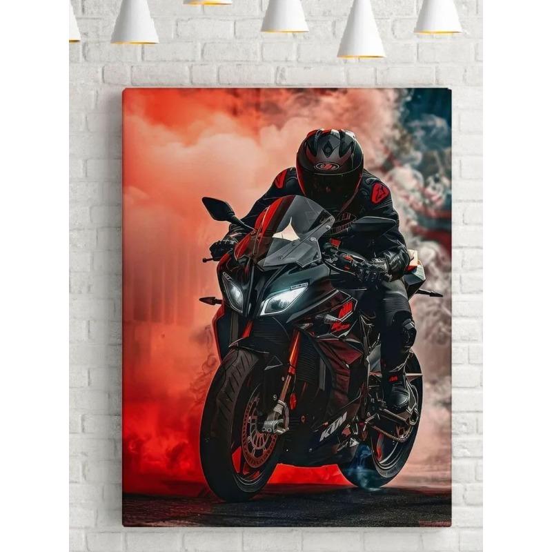 

Полотно зі стінописом мотоцикла, Картина для декору інтер єру