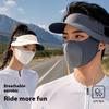 GOLOVEJOY XTJ146 Summer Cycling Face Mask Ice Silk Breathable UV Shield Face Cover Sun Hat