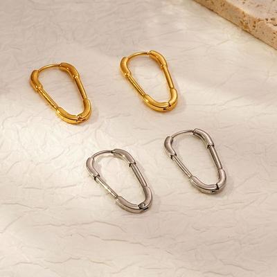 Paper Clip Cold Wind Simple Shape Pin Ear Buckle Handmade Ear Jewelry Material Handmade Accessories