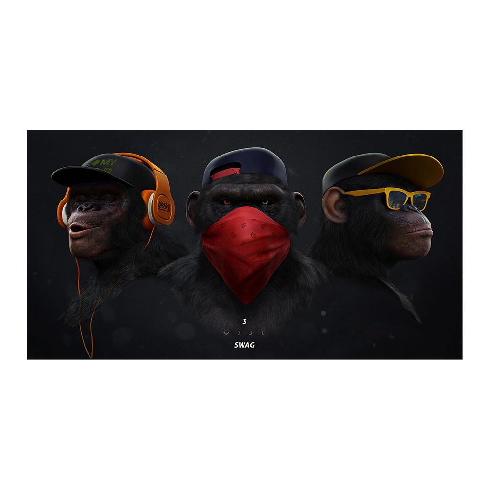 

Популярні модні настінні плакати з малюнком мавп. Сучасні висококласні світлі розкішні прикраси для дому. Картини на полотні. Фреска. Картини. Принт. 20x40cm