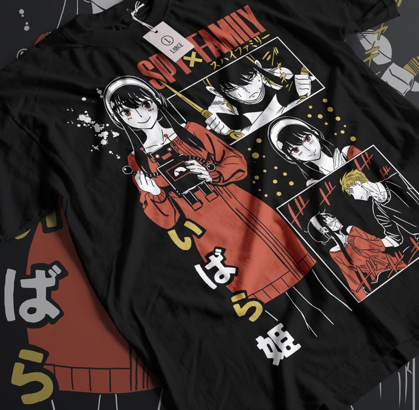 SPY x FAMILY Unisex T-Shirt Loid Yor Anya Bon Forger Manga Anime Shirt All Size