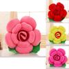 Bright Colors Rose Shape Flower Pillows Cushion Lumbar Decor For Sofa Bed And Chair