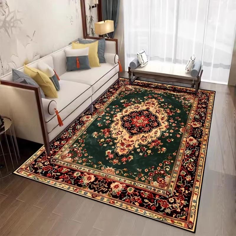 Red Persian Large Area Living Room Carpet Lounge Easy Clean Floor Mats Bedroom Non-slip Bedside Rugs Room Decor Classical Carpet