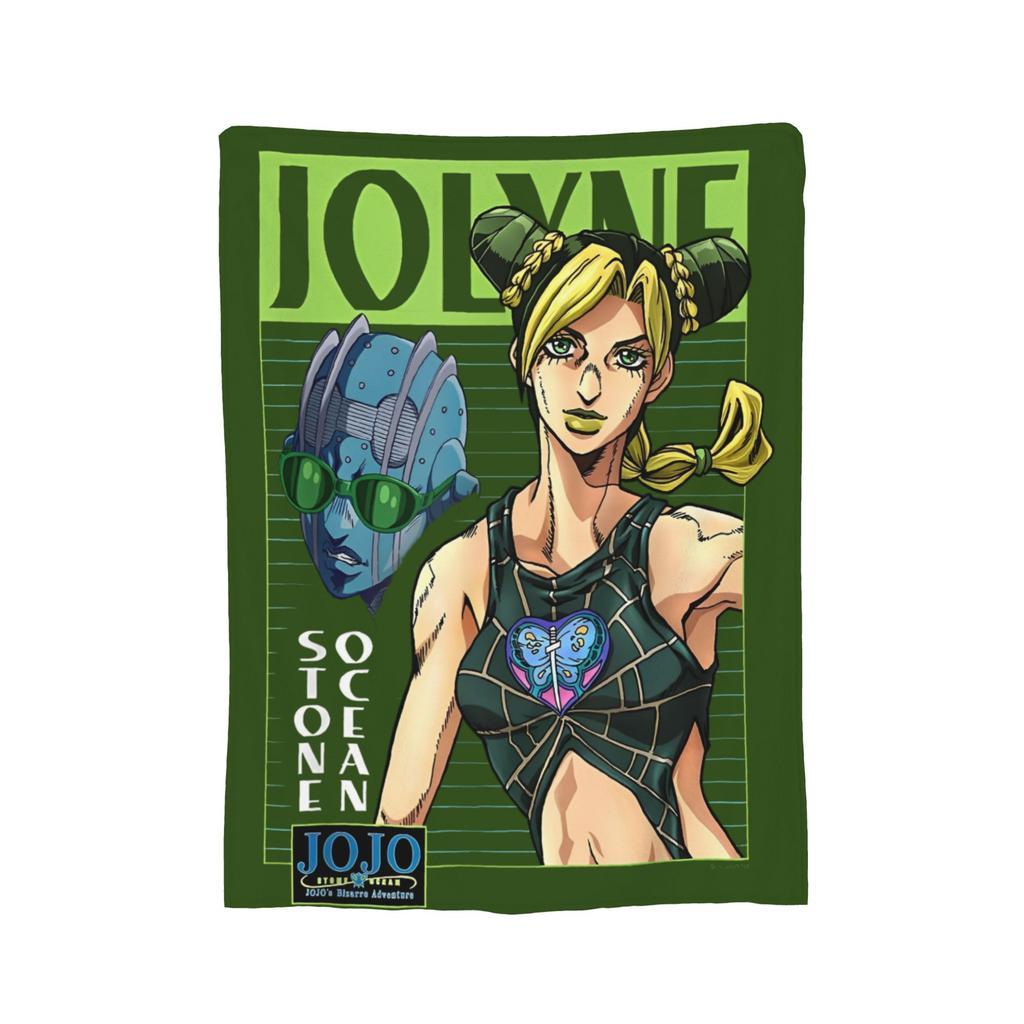 JoJo Golden Blankets Flannel J-JoJos Bizarre Adventure Breathable Ultra-Soft Throw Blankets for Home Car Quilt