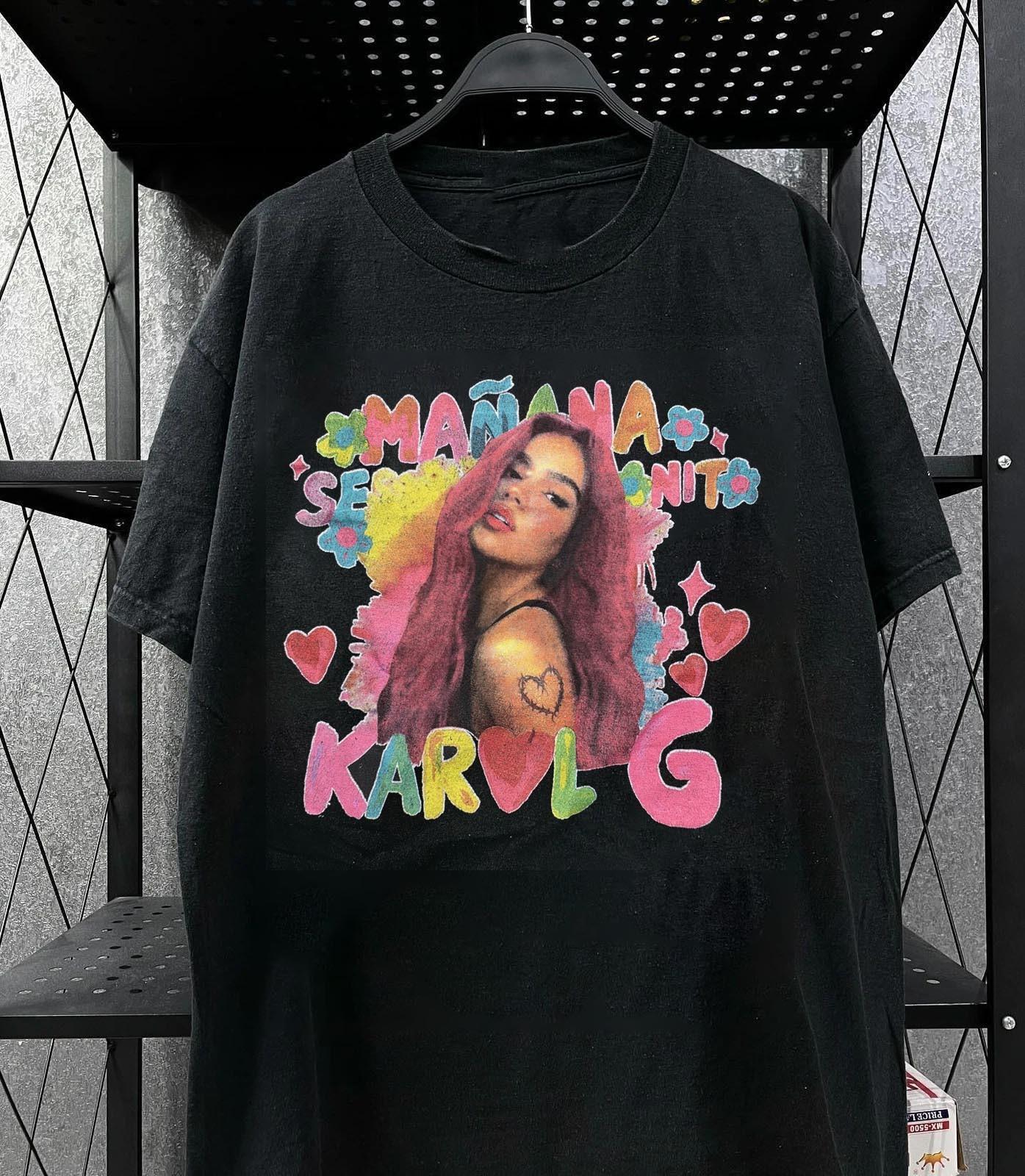 Karol G Manana Sera Bonito Tour T Shirt Unisex Black Graphic Shirt S-5XL XXL