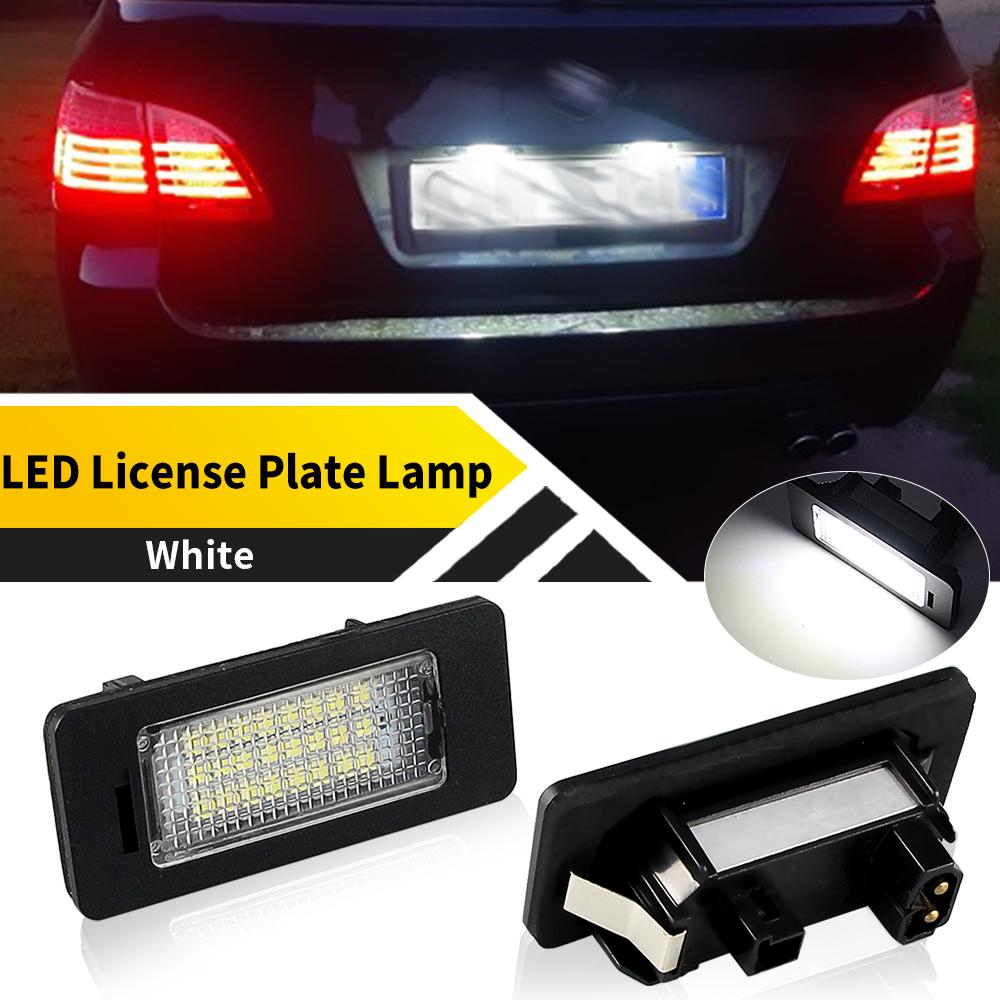 2PC Super Bright LED License Number Plate Light for BMW 5-series E60 sedan 2004-2010 E61 touring 2006-2010 E60 M5 2006-2010