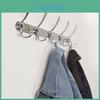Elegant Black Stainless Steel Over Door Hook With Silent Non-punch Design