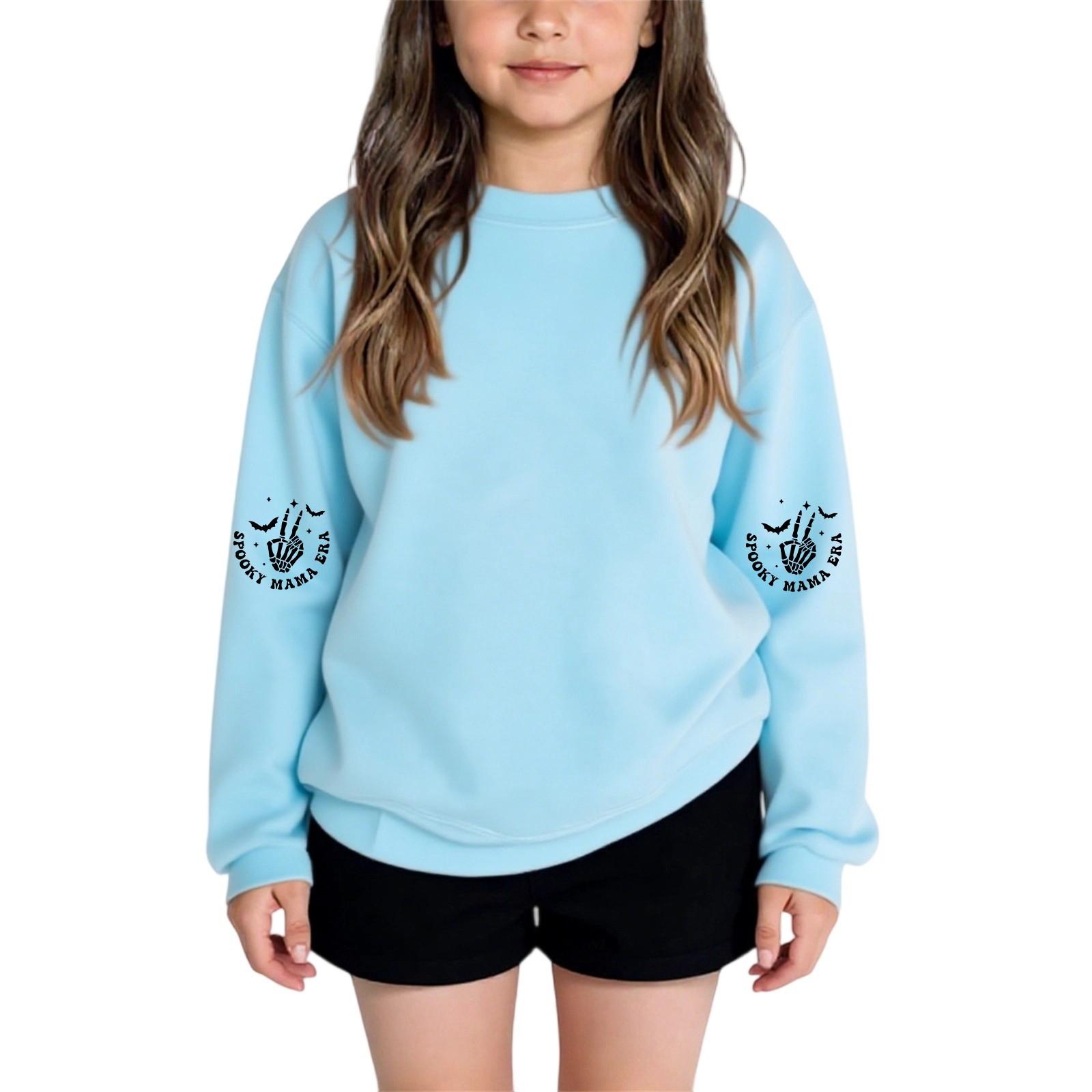 

Дитяча мода для хлопчиків і дівчаток Щоденні універсальні повсякденні світшоти з круглим вирізом Щоденні світшоти з довгими рукавами в стилі печворк 120