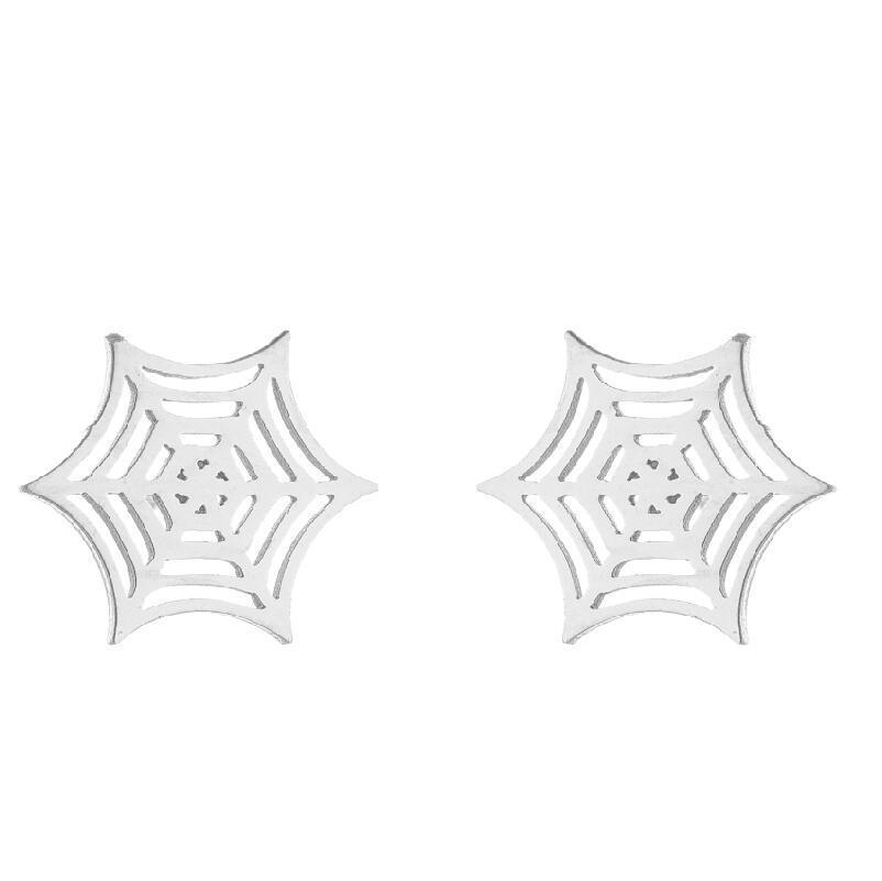 Halloween Bat Stainless Steel Stud Earrings - Minimalist Animal Design for Women, Vintage Christmas Mini Earrings