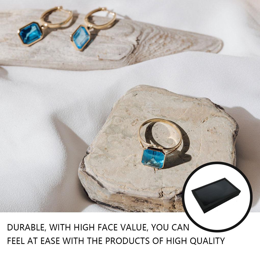 36-hole Ring Box Earrings Container Rhinestone Jewelry Stud Collector Accessory Holder Organizer Storage Display