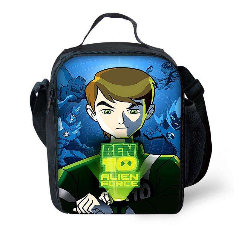 Child School Cute Cartoon Ben Tennyson 10 Backpack with Lunch Bags ,Pencil Bags ,School Bags for Boys Girls Best Gift