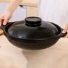 Multifunctional Casserole Pot with Lid Sizzling Hot Pot for Bibimbap and Soup Large Wide Mouth Heat 