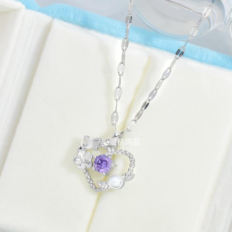 

Love Necklace Women S High Sense Trendy Versatile Flower Jewelry