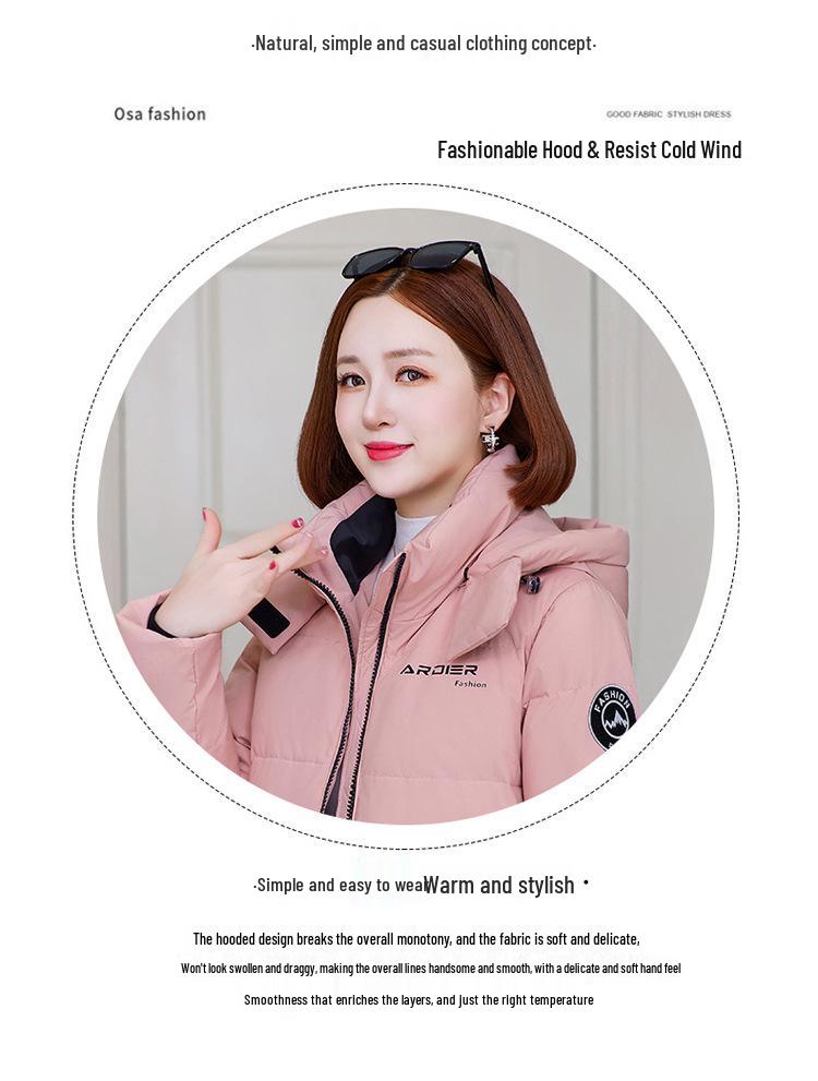 Women's 2025 New Petite Down Jacket: Short, Stylish, Warm, Hooded, Simple Autumn & Winter Outerwear