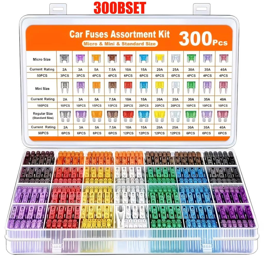 100pcs Standard Car Fuses 2A 3A 5A 7.5A 10A 15A 20A 25A 30A 35A Free Matching Choice Car Fuses Blade Fuses for RV/Truck/SUV Fuse Holders1