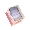 5 Rolls/Set Tape Stylish Bright-colored Washi Exquisite Wide Application Scrapbooking Tape for Handicraft