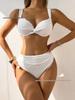 Bikini Sexy Monocolore a Vita Alta Europeo 2026 per Vacanze al Mare