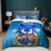 2/3pcs Movie Sonic Bedding Duvet Cover Set Graphic Lightweight Comforter Set Bedroom Soft Duvet Cover with Pillowshams