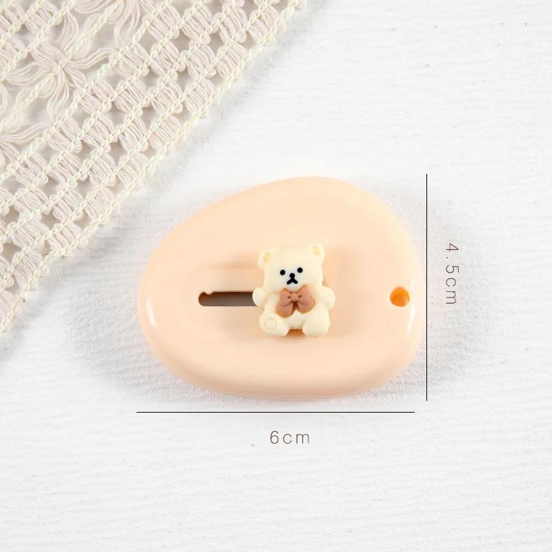 1 Piece Mini Cartoon Utility Knife Beige Coffee Color Bear Cat Paw Rabbit Box Cutter for Student Potable Scrapbook Paper Cutter