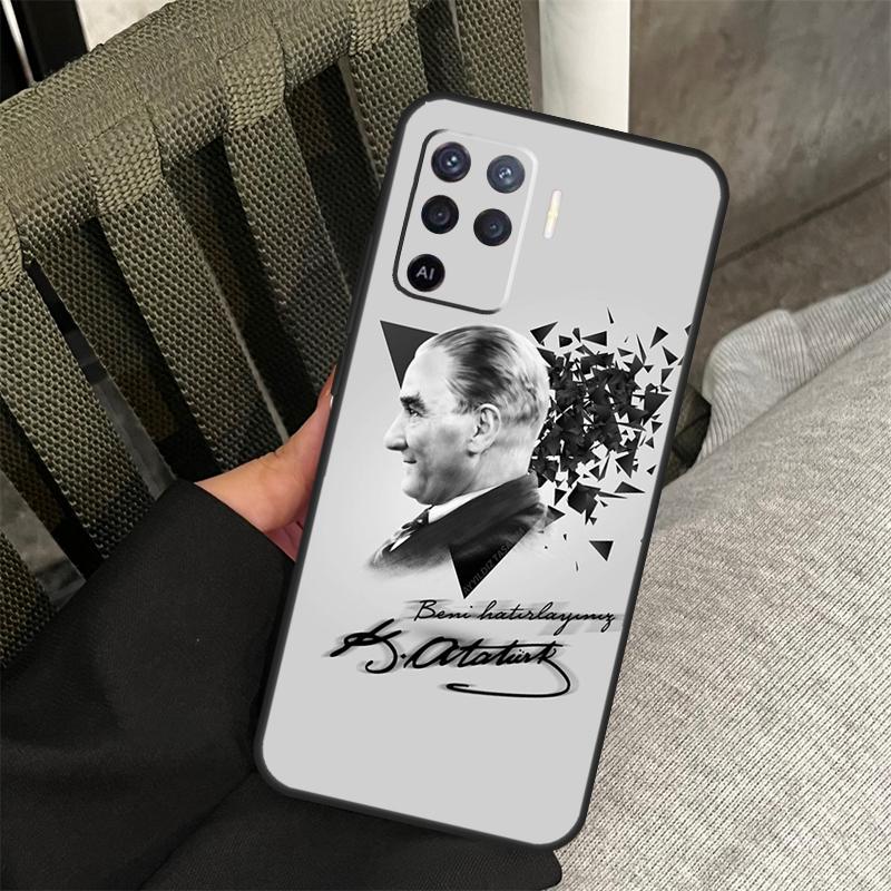 Turkey Mustafa Kemal Ataturk Case For Oppo A58 A18 A38 A78 A98 A17 A77 A80 A40 A60 A16 A76 A96 A74 A94 A54 A15 A57S Cover