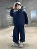 Jungen Herbst 2025 Stilvolles Sport-Zweiteiler-Set mit Kapuze