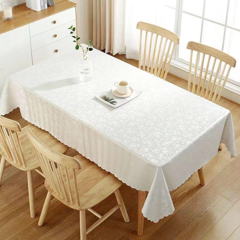 Waterproof, Scald-proof, Oil-resistant PU Tablecloth - European Style for Dining, Hotel, Restaurant, or Coffee Table.