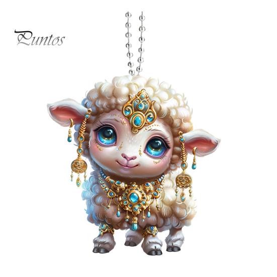 

Мультяшный кулон акриловая рождественская елка подвесная с шнурком подвесное украшение в виде животного универсальное украшение Sheep