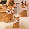 Multisize Velvety Reindeer Stuffed Doll Perfect For Seasonal Decorations Family Gift Exchange Durable Plush Toy