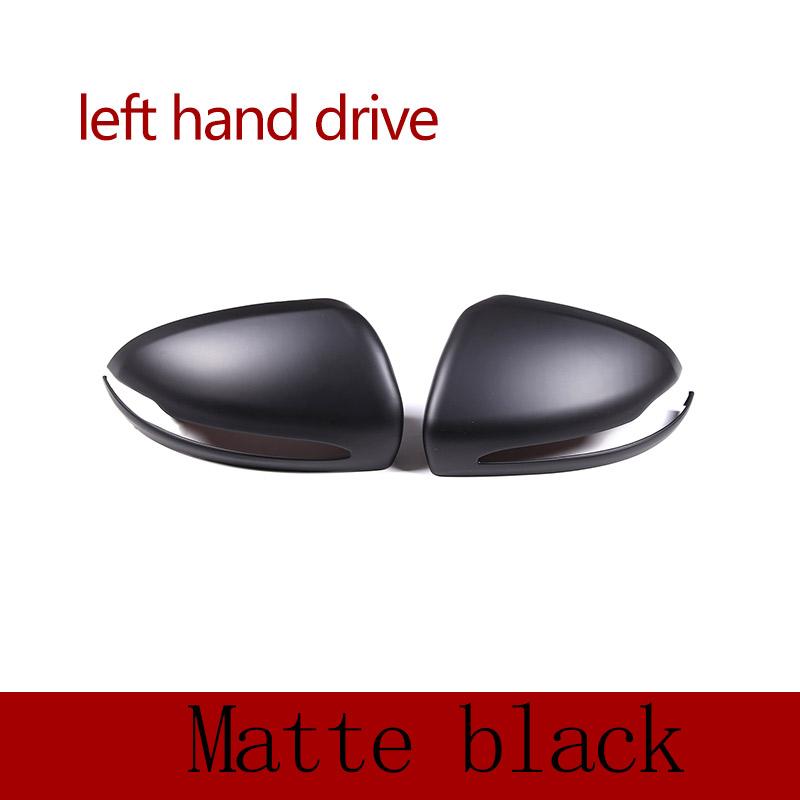 RHD LHD ABS Black For Mercedes Benz C W205 E W213 GLC-Class X253 S Class W222 Car Rearview Mirror Cap Cover Trim Car Accessories